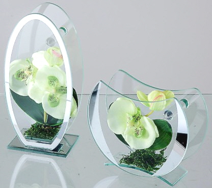 Deko-Vase Orchidee-grn 20 cm